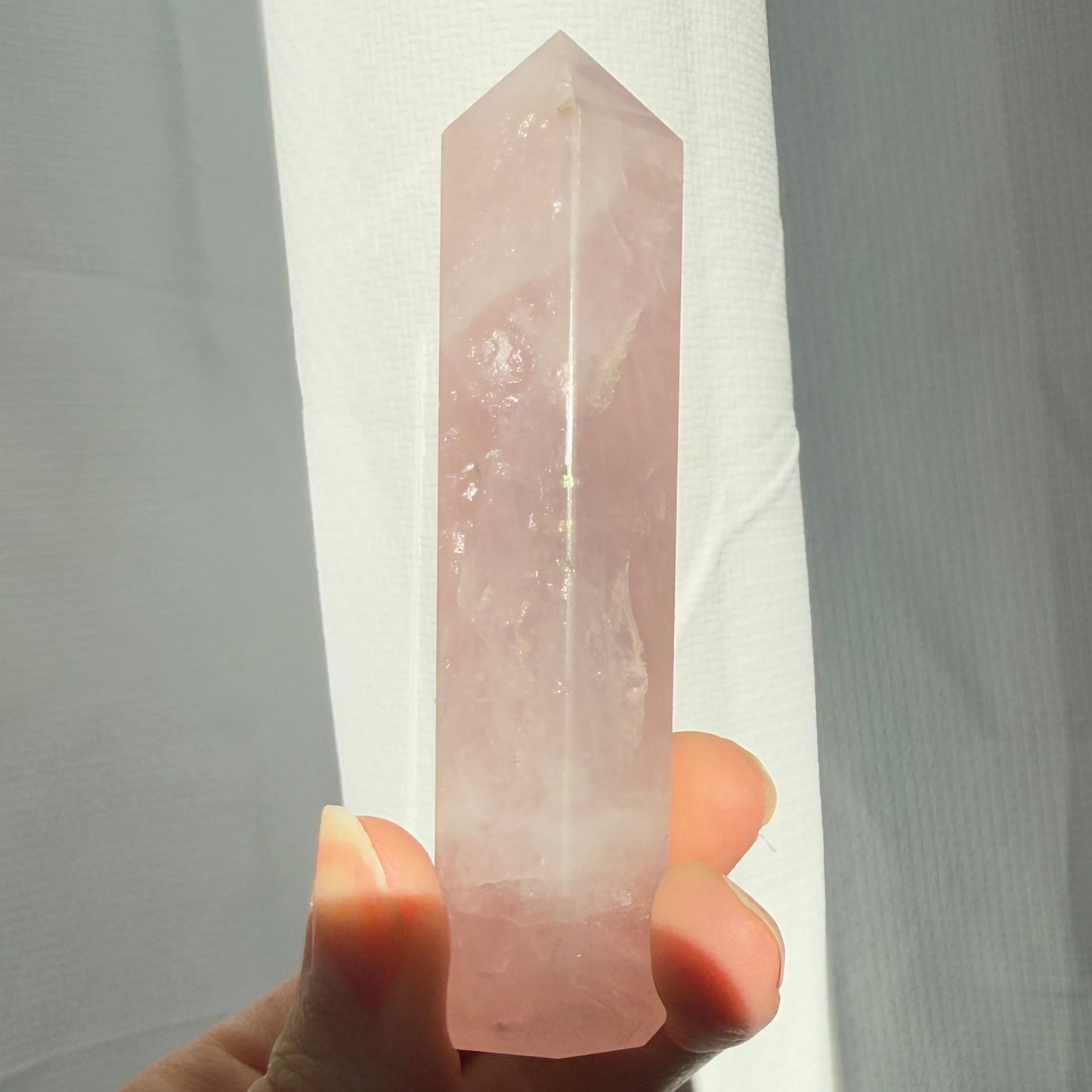 Rose quartz tower 10cm