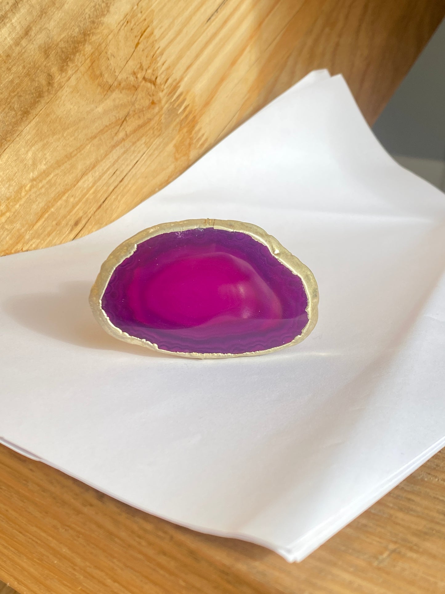 Phone grips agate, plated