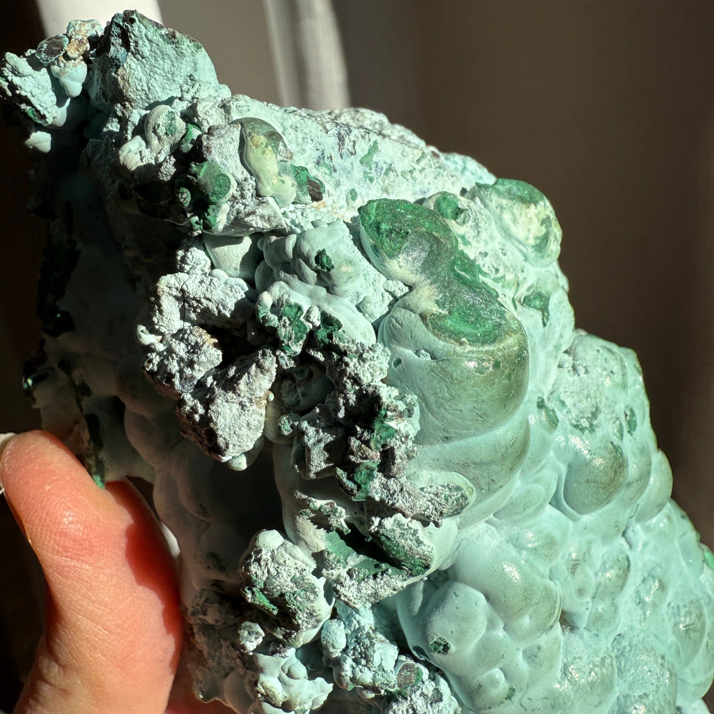 Chrysocolla and malachite