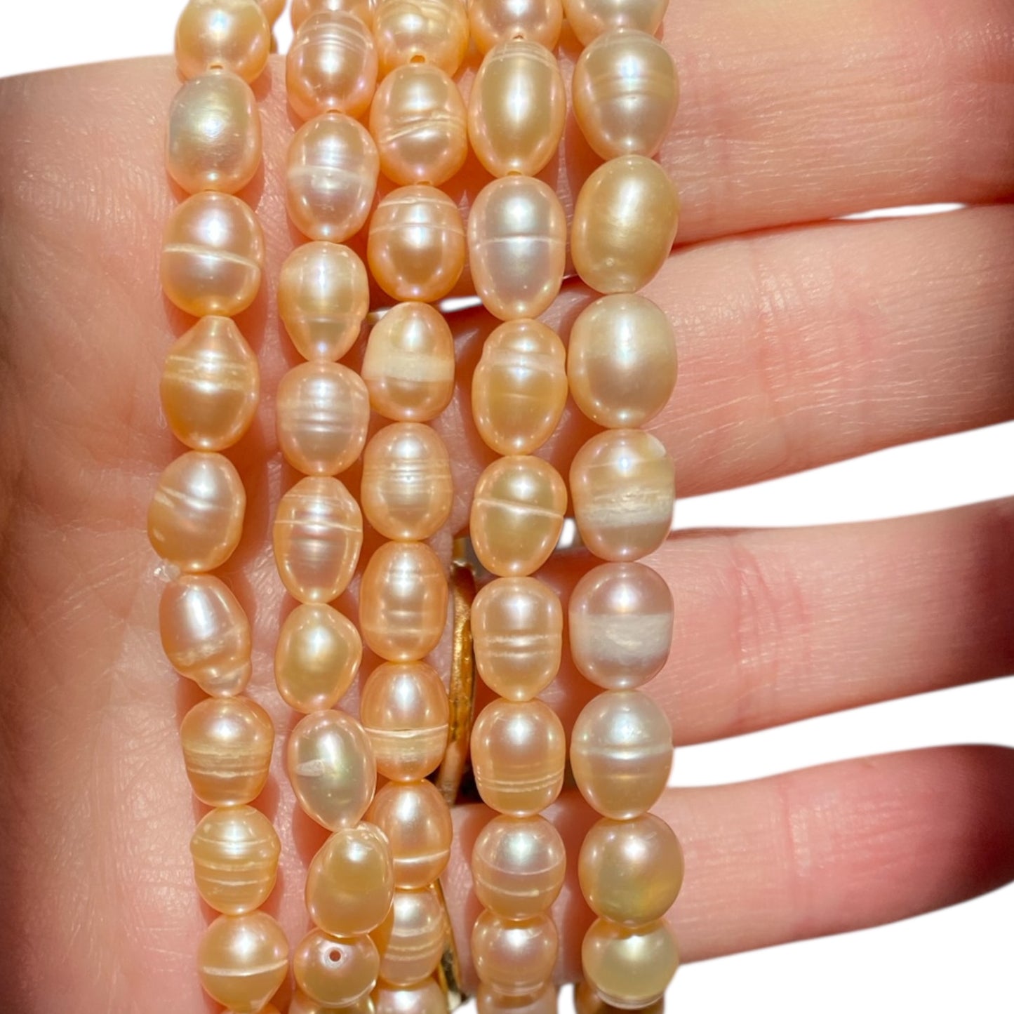 pearl apricot bracelet