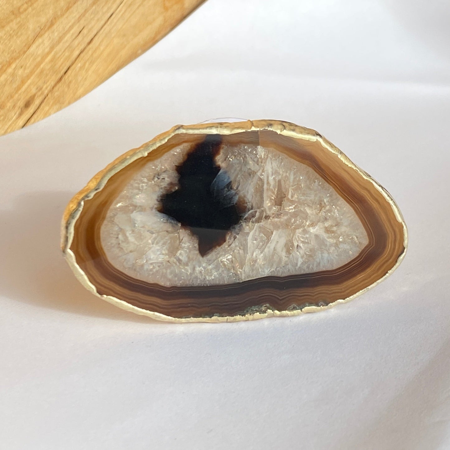 Phone grips agate, plated