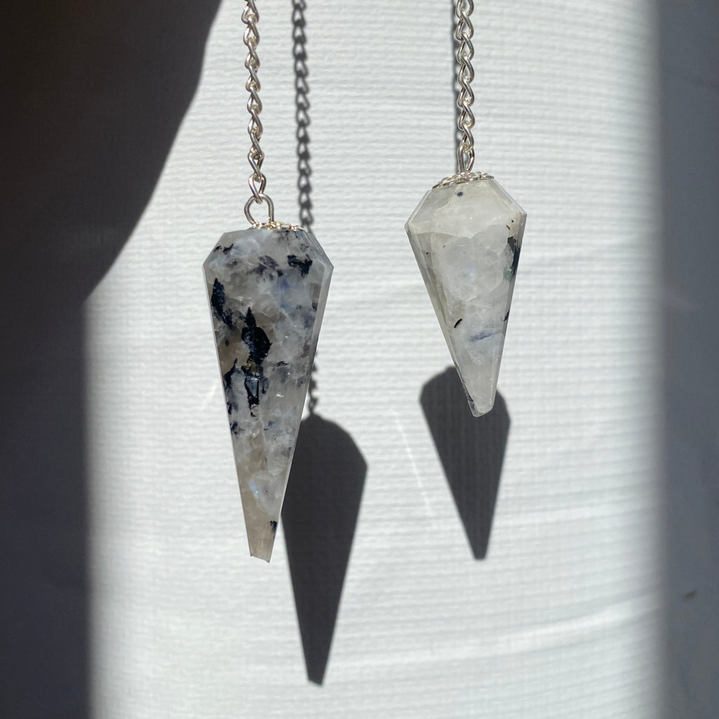 Moonstone faceted Pendulum