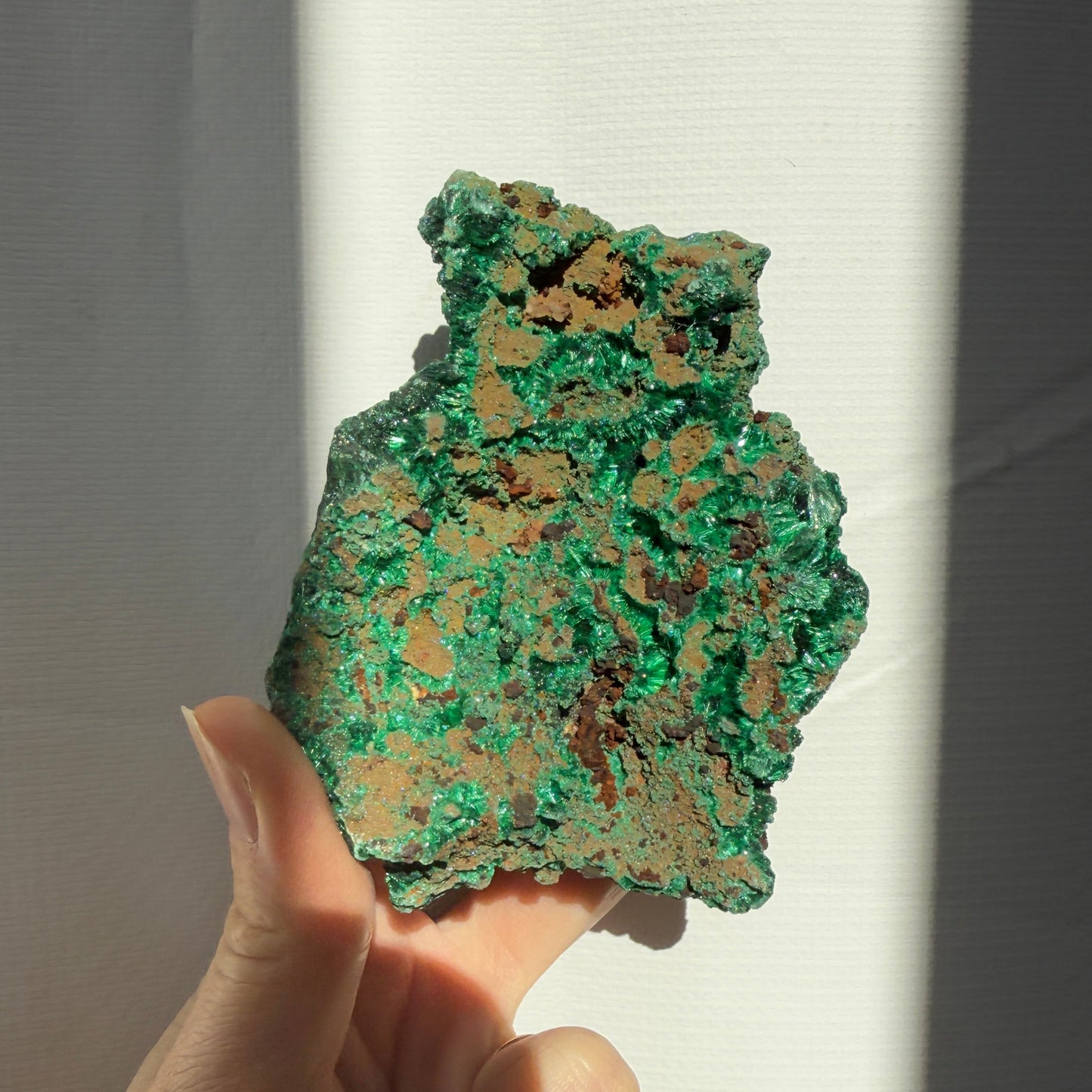 Silky Malachite Crystaline