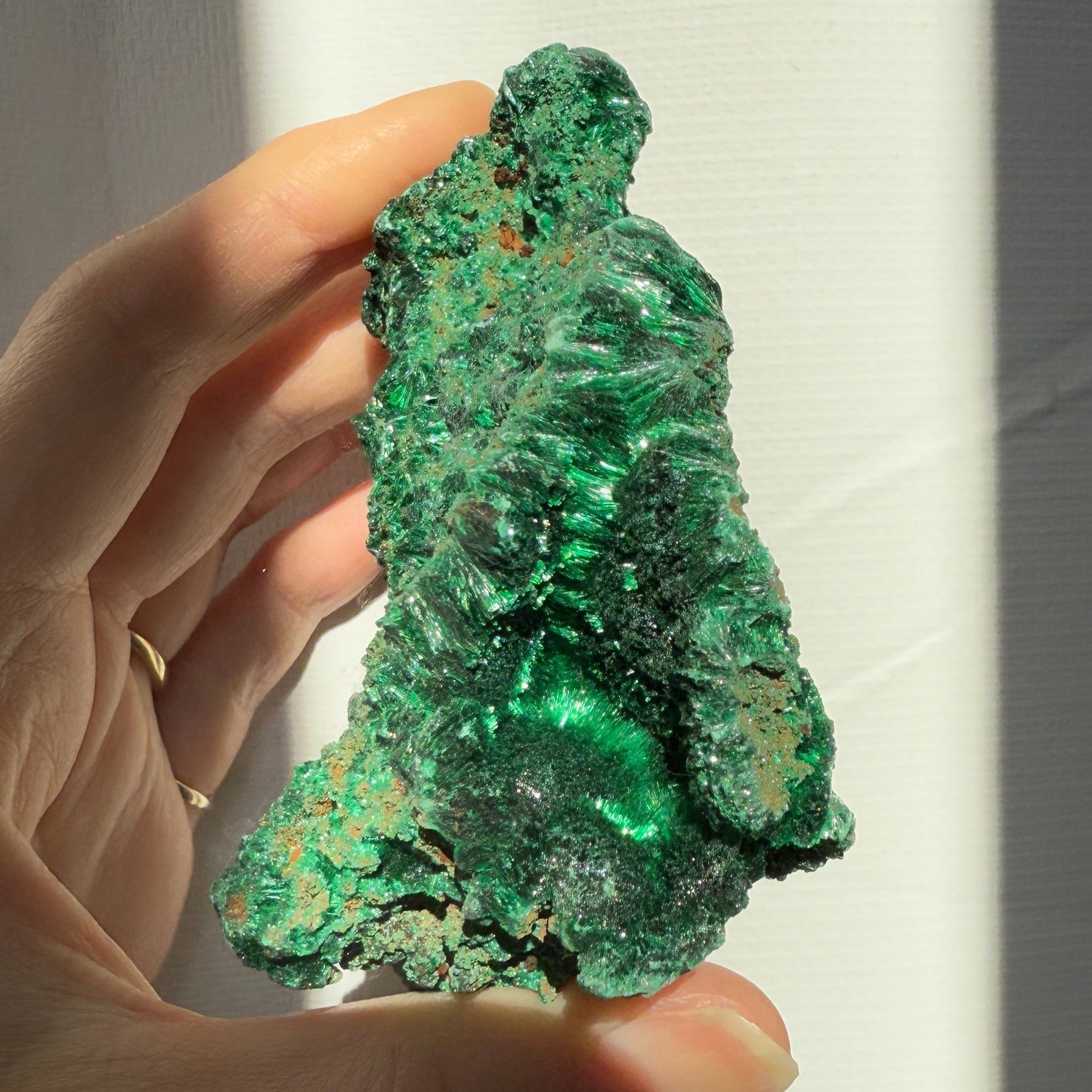 Silky Malachite Crystaline