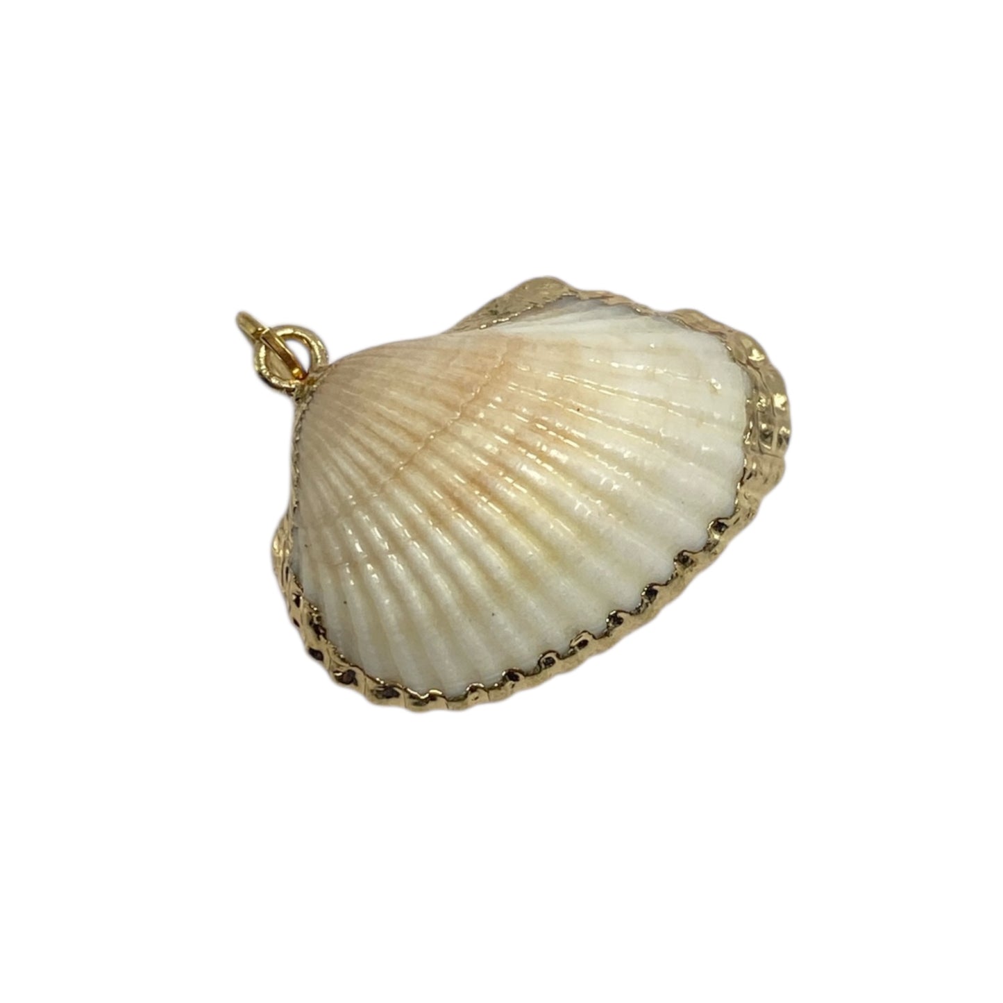 Gold plated shell pendant