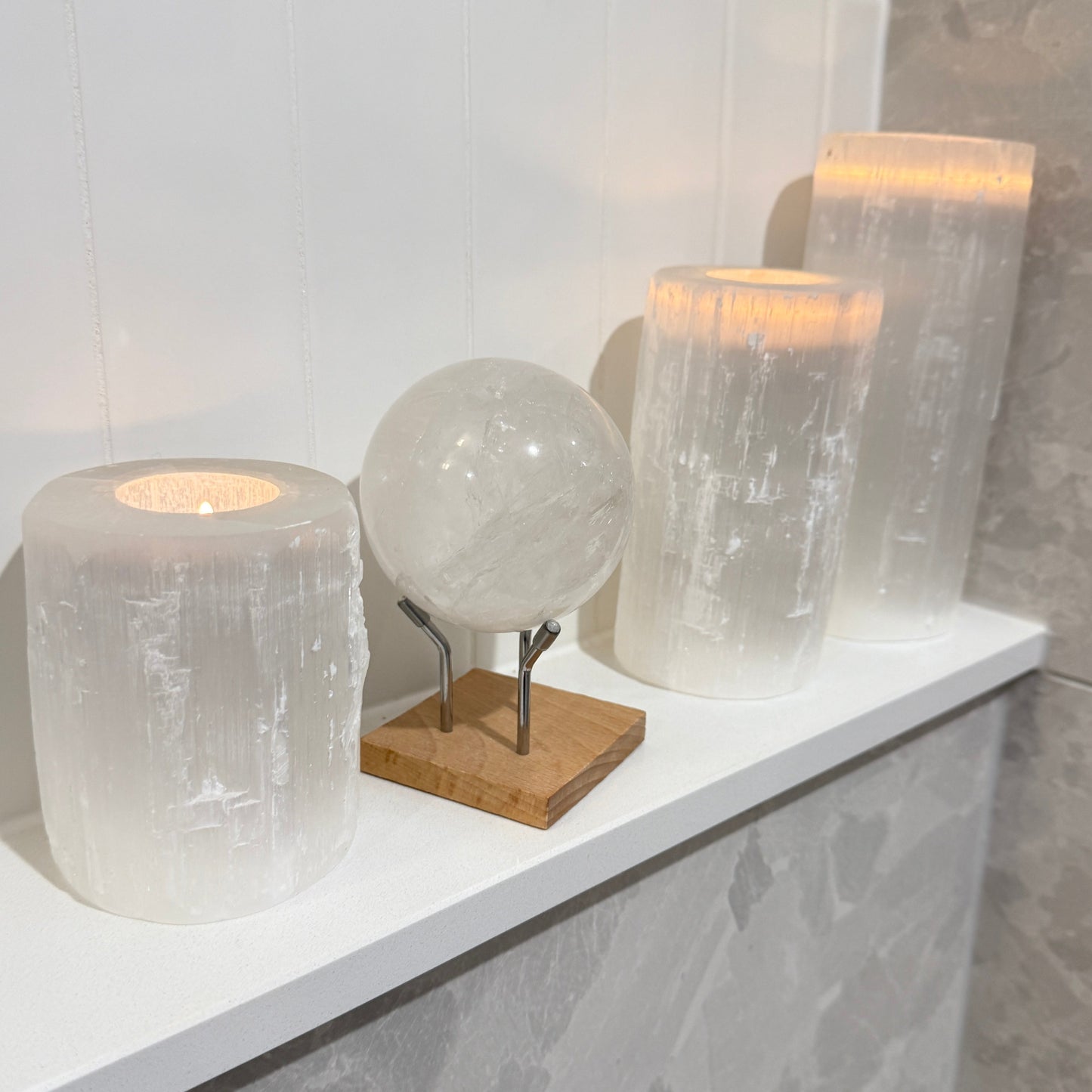 Clear Quartz sphere 850grams
