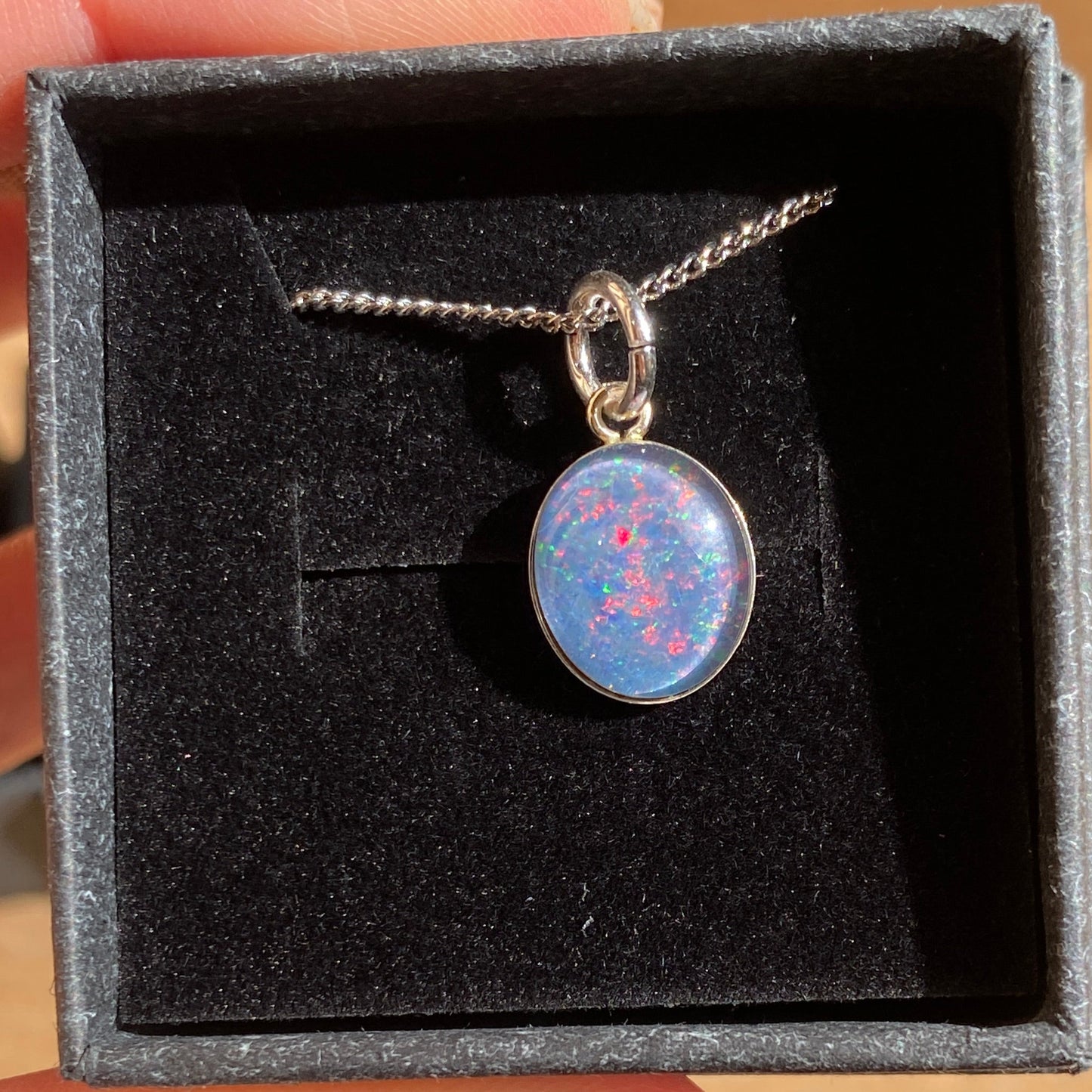 4 X Australian Opal 10 x12mm pendants