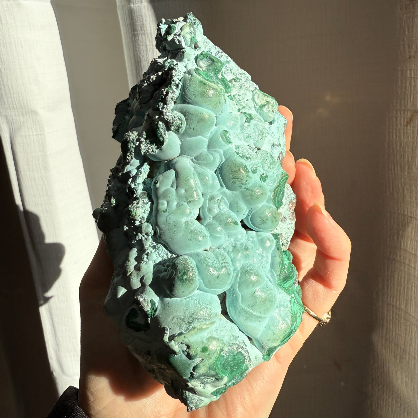 Chrysocolla and malachite