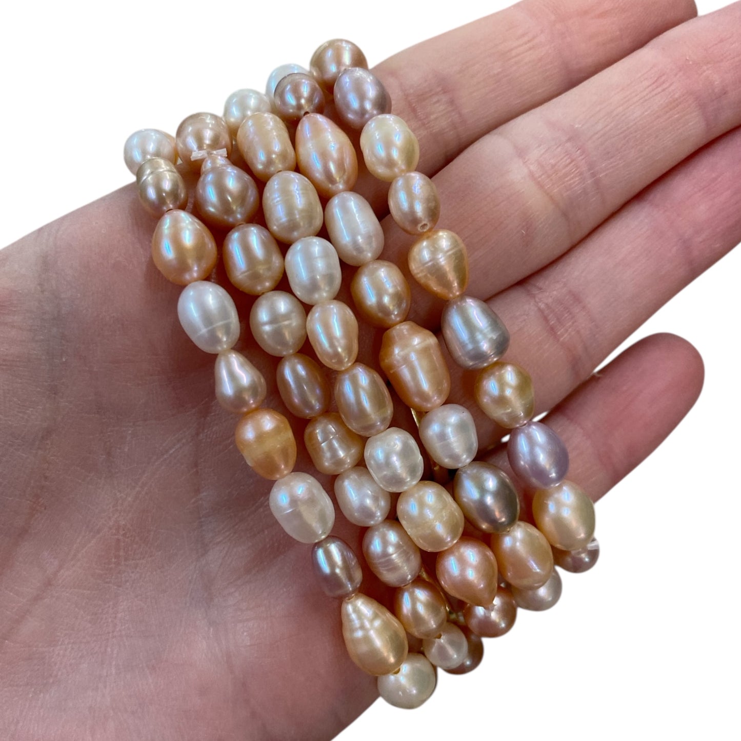 pearl multi coloured bracelets