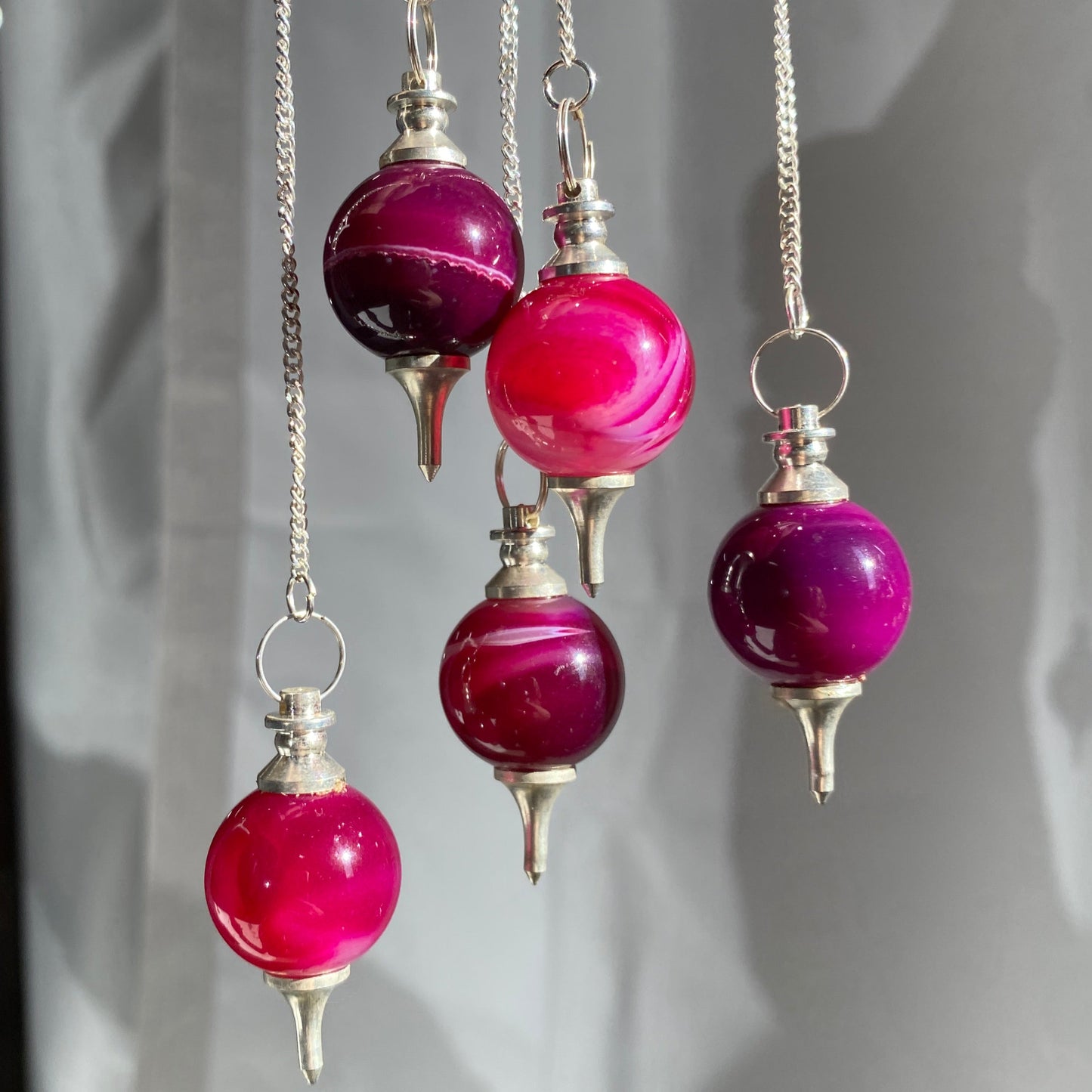 Pink Agate pendulum