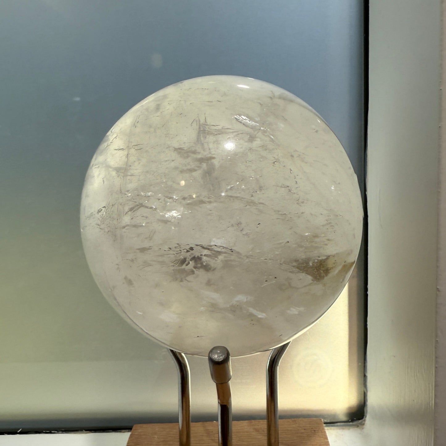 Clear Quartz sphere 850grams