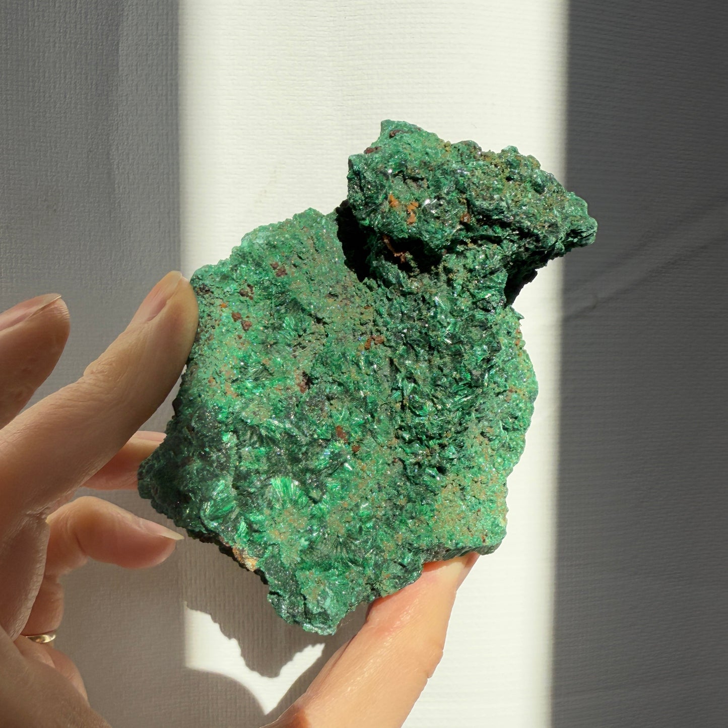 Silky Malachite Crystaline