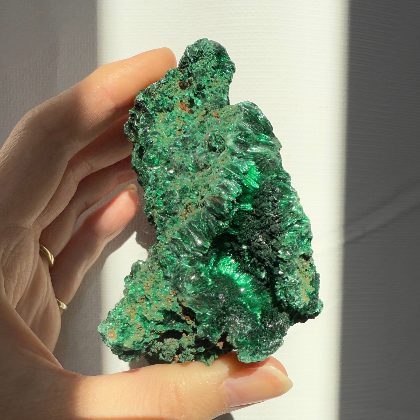 Silky Malachite Crystaline