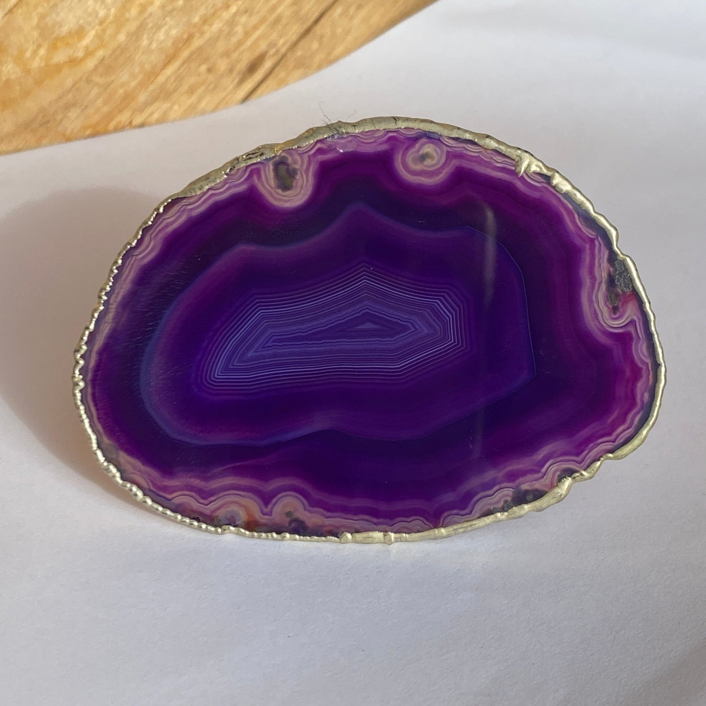 Phone grips agate, plated