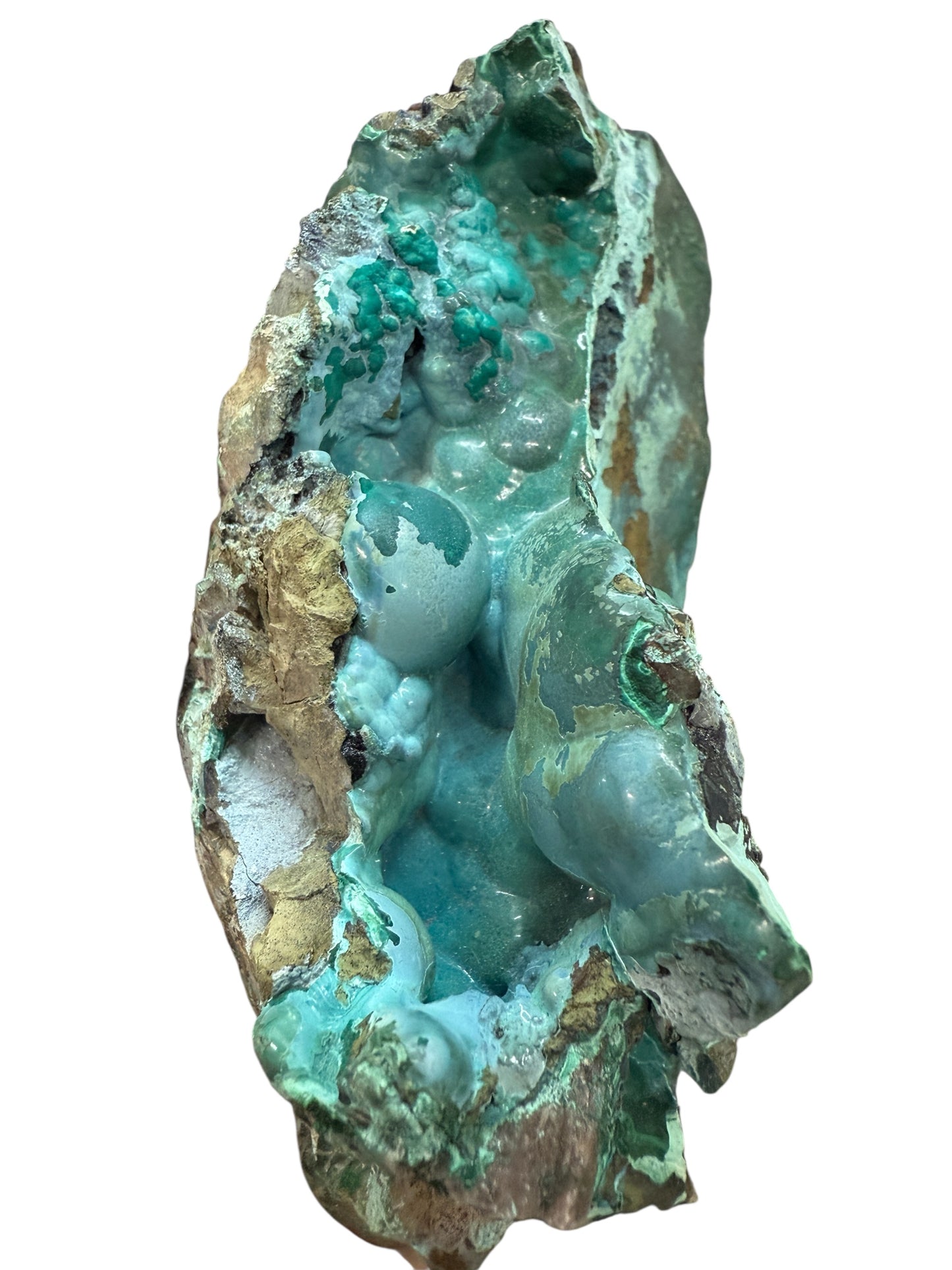 Botryoidal Malachite and Chrysocolla RARE and unique