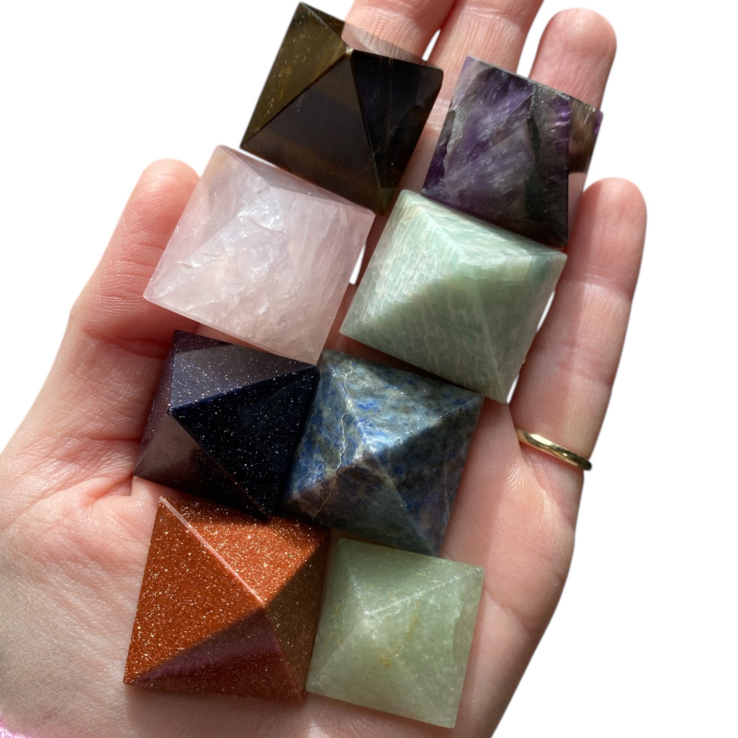 9 mini pyramids