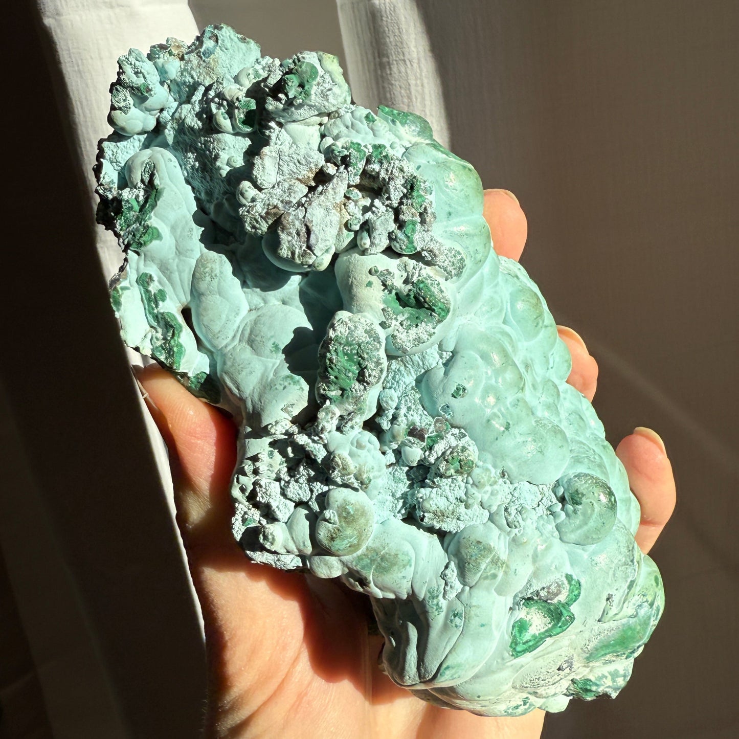 Chrysocolla and malachite