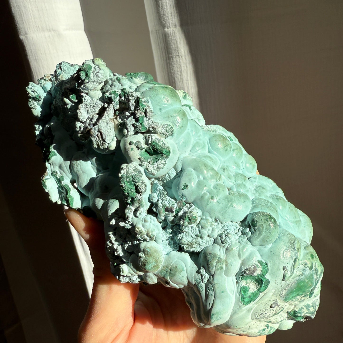 Chrysocolla and malachite