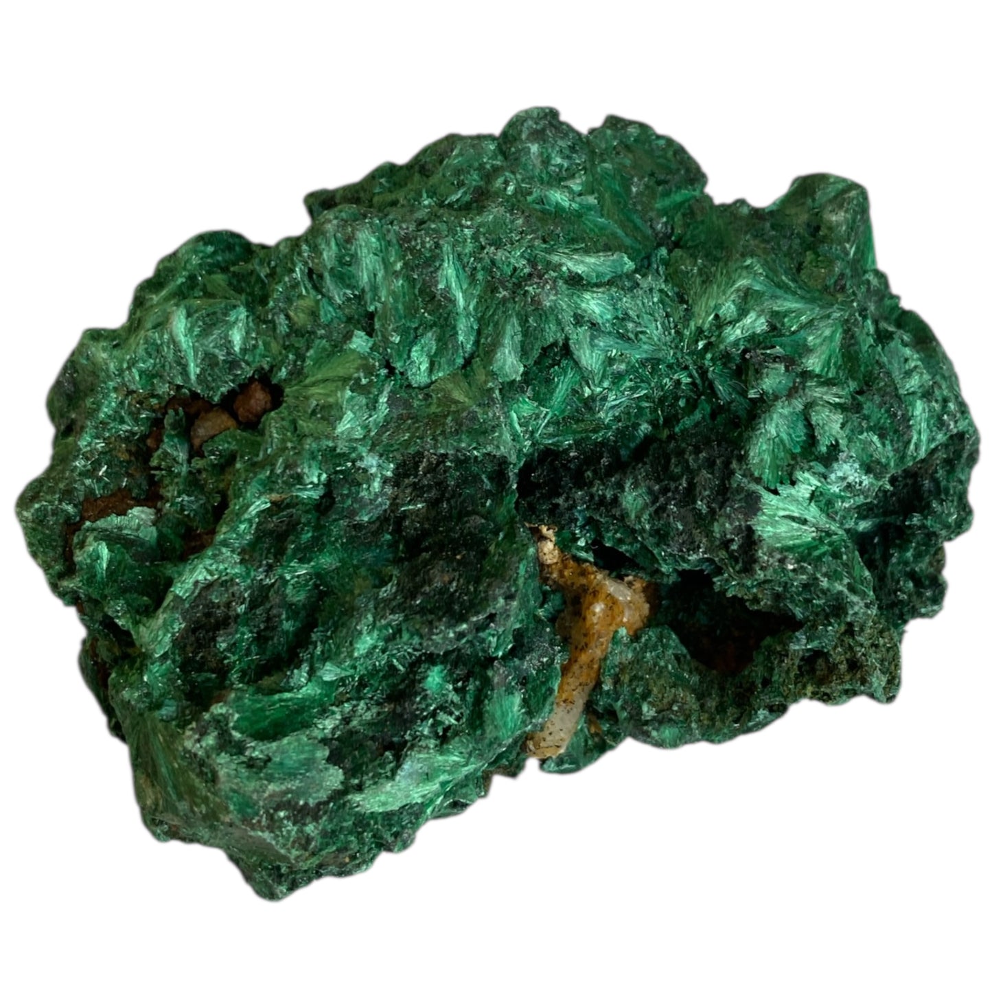 Silky Malachite Crystaline