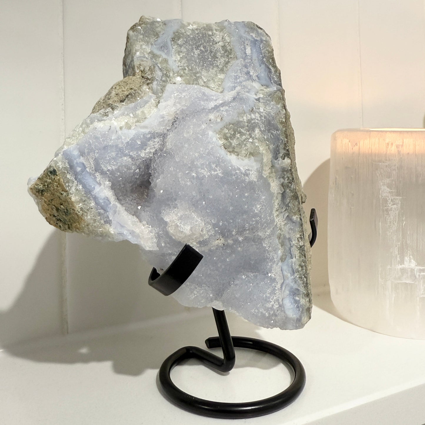 Blue lace agate druzy 1 kilo