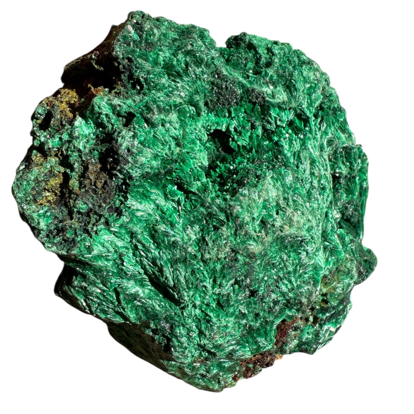 Silky Malachite Crystaline