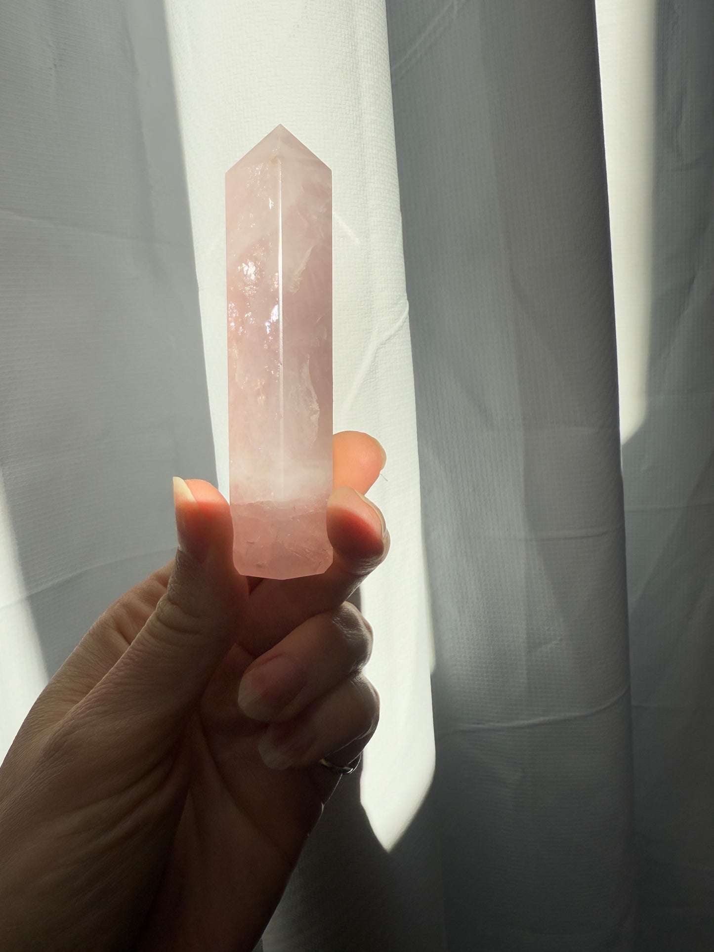 Rose quartz tower 10cm