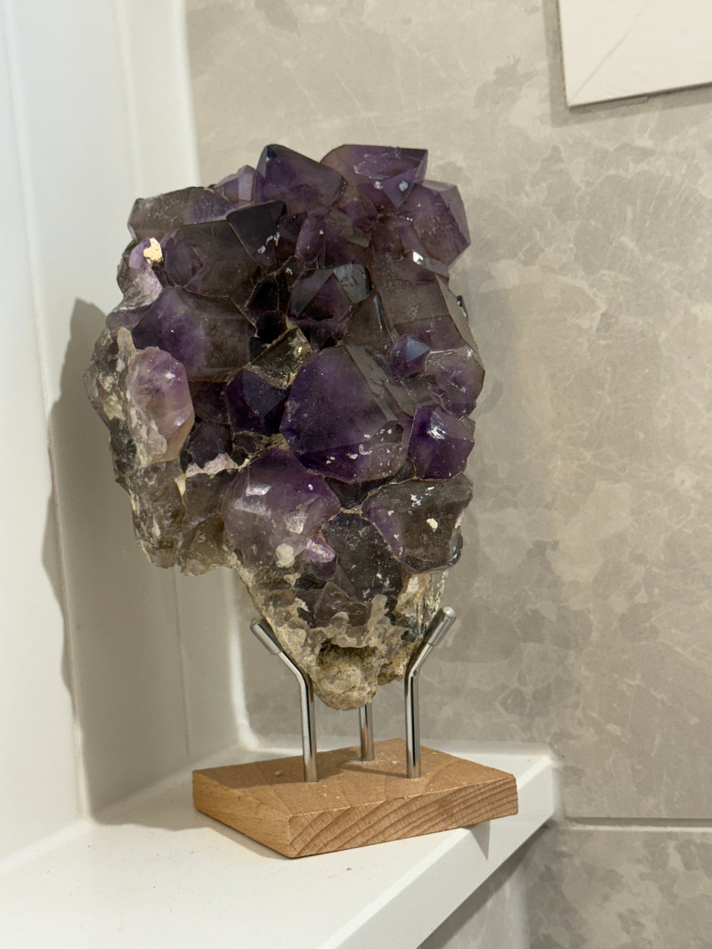 Australian Amethyst cluster from Pilbra WA 1.57kilo