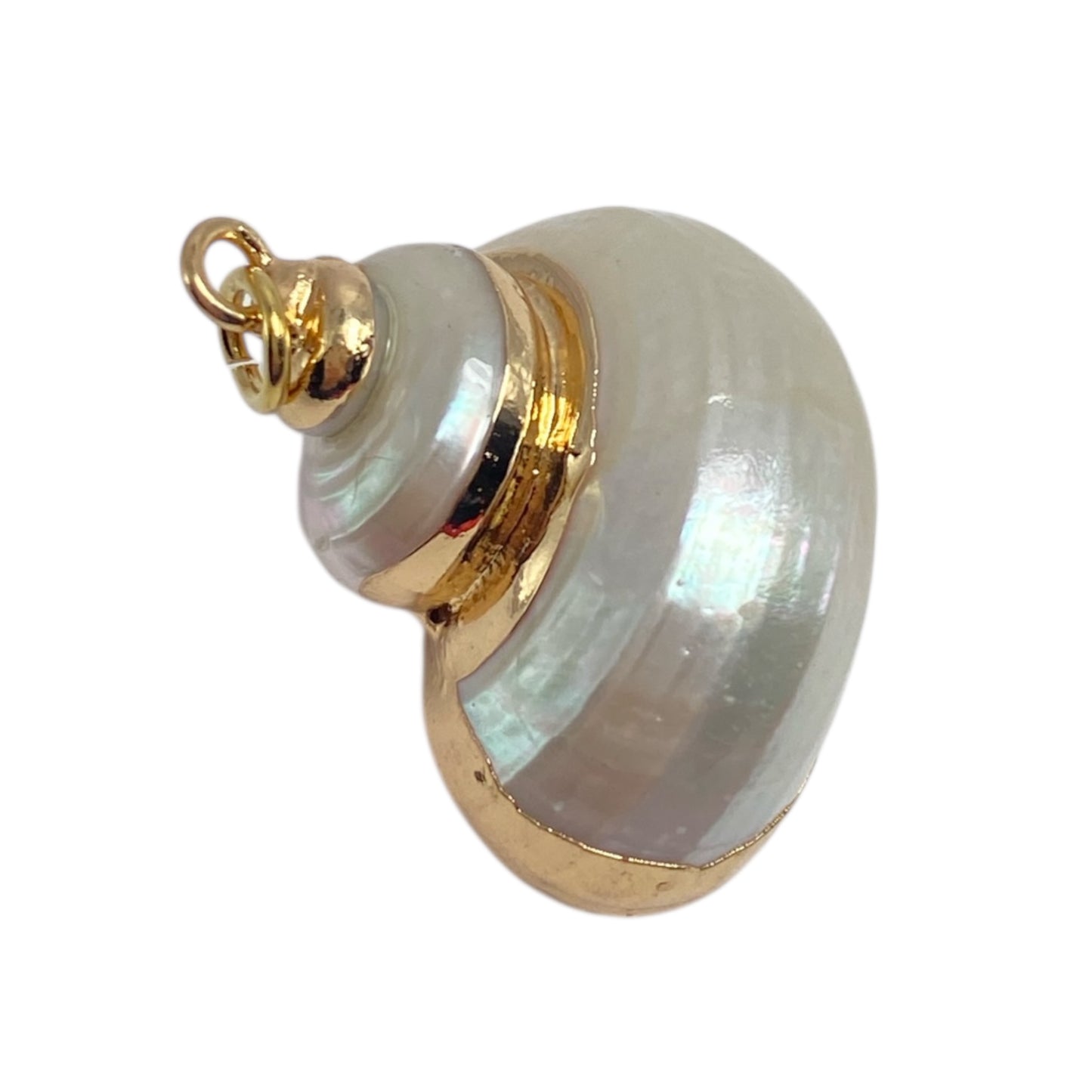 Gold plated shell pendant