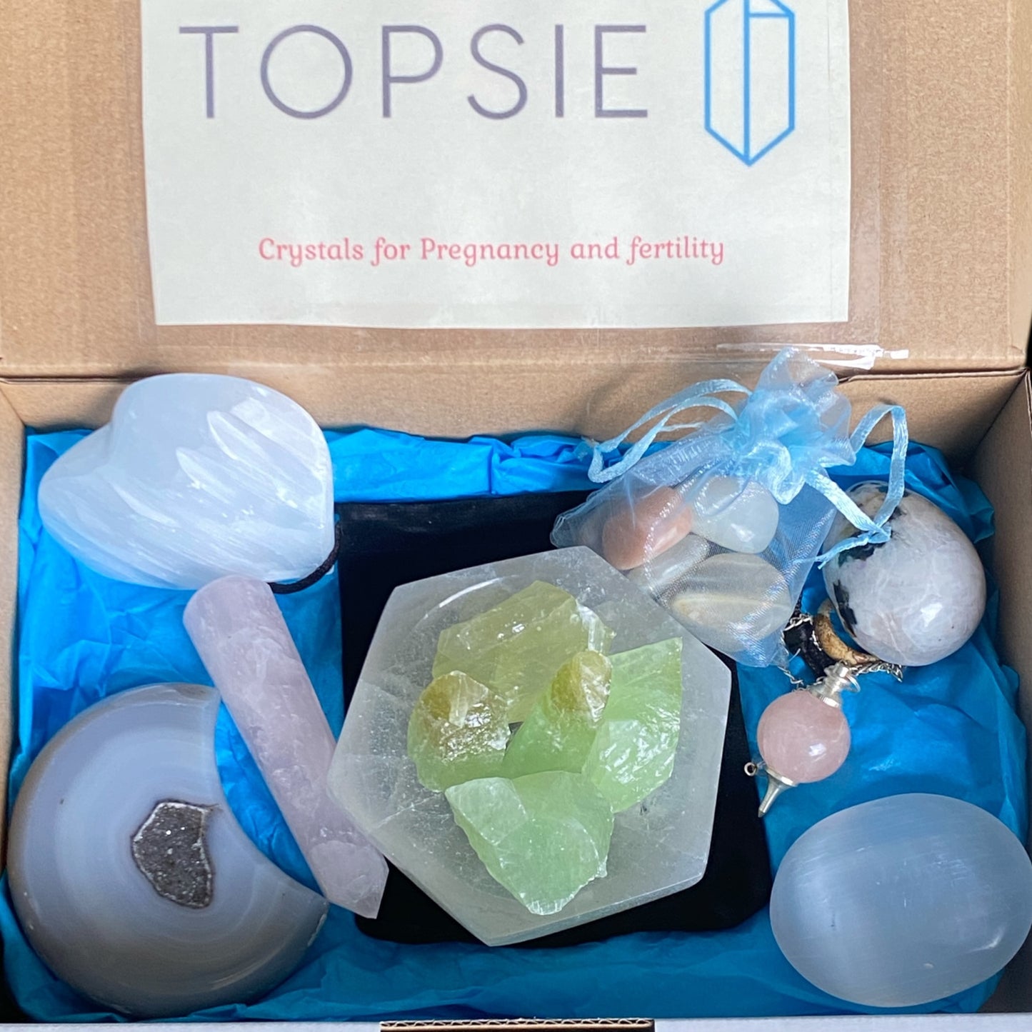 Intention Crystal gift box for fertility and pregnancy