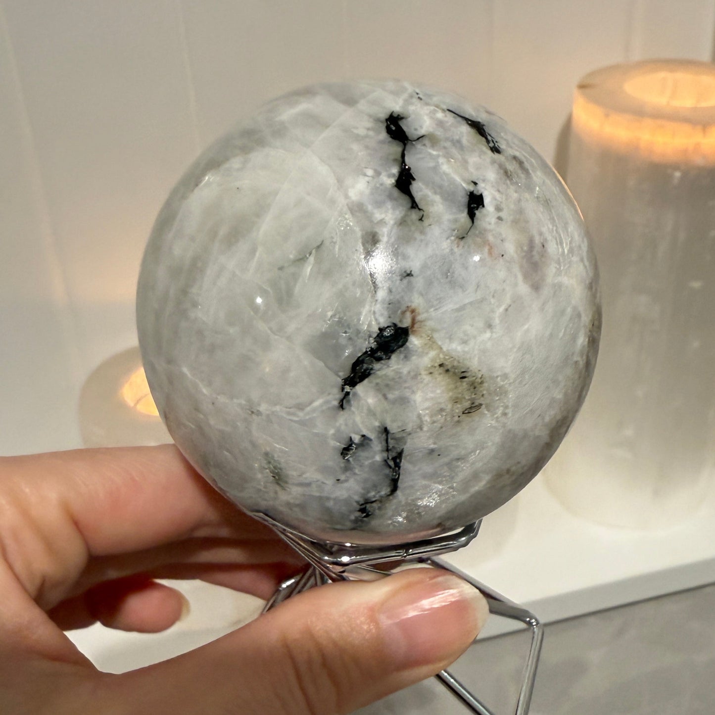 Moonstone sphere 65mm