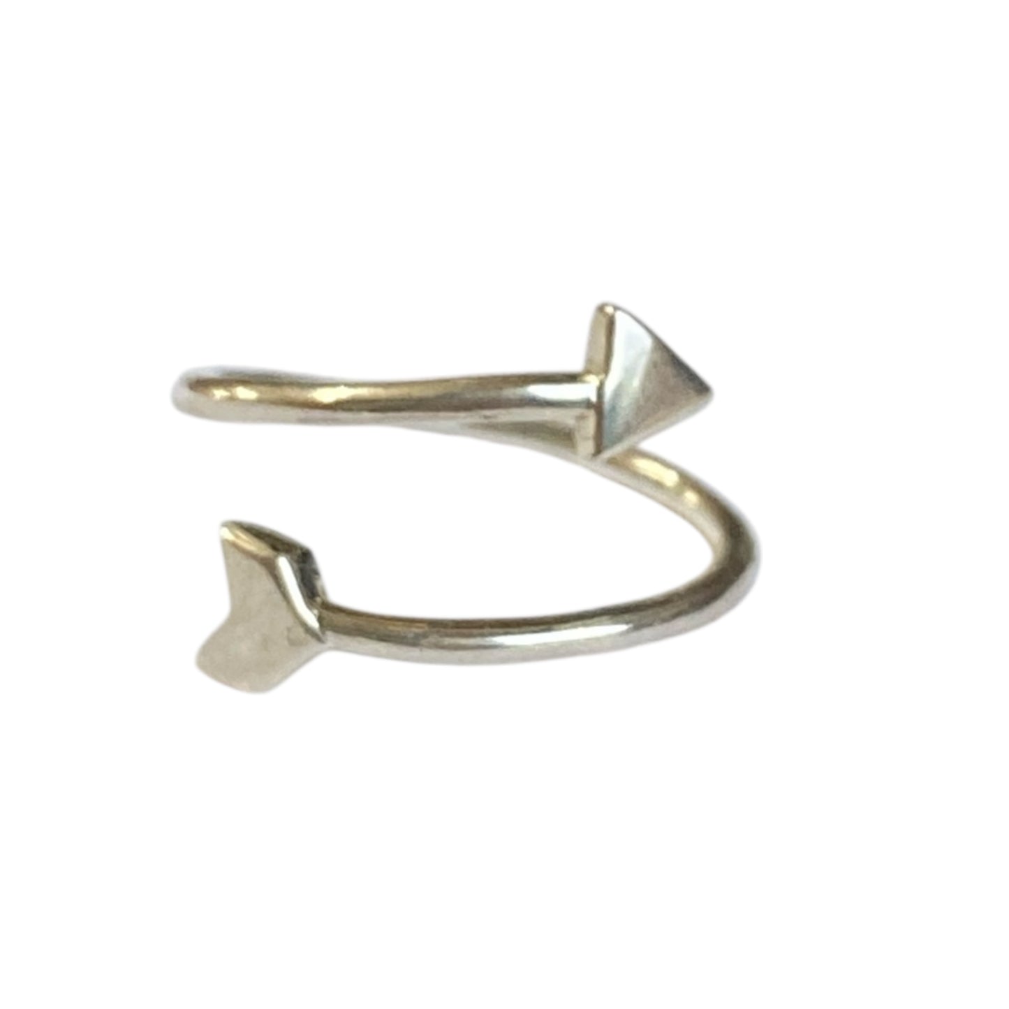 Silver ring adjustable : Arrow