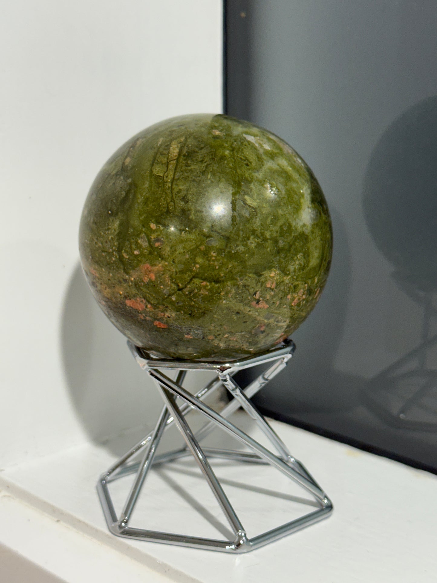 Unakite sphere 330grams