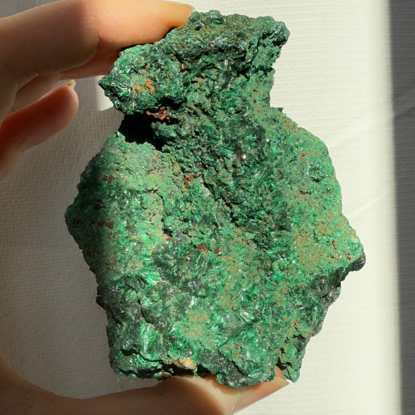 Silky Malachite Crystaline
