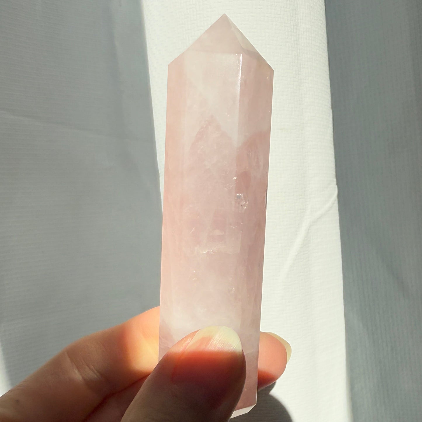 Rose quartz tower 10cm