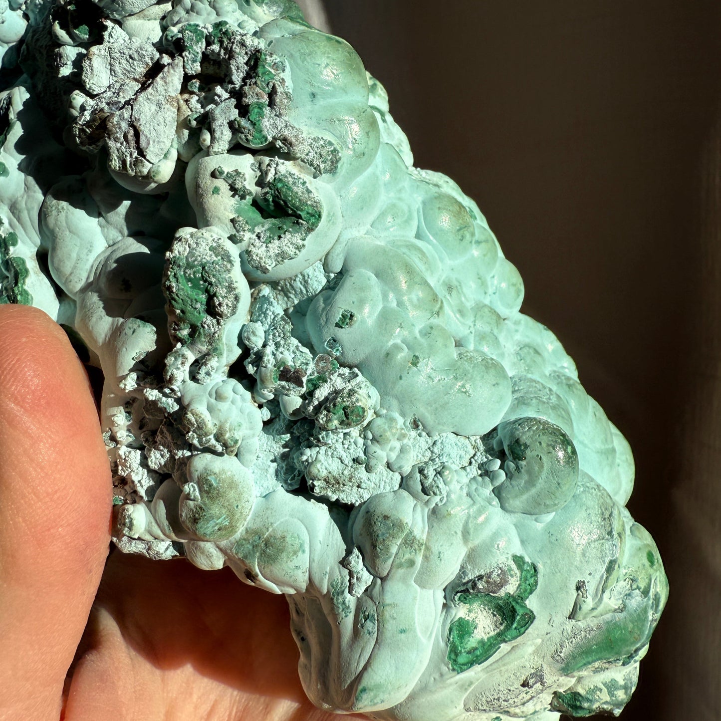 Chrysocolla and malachite