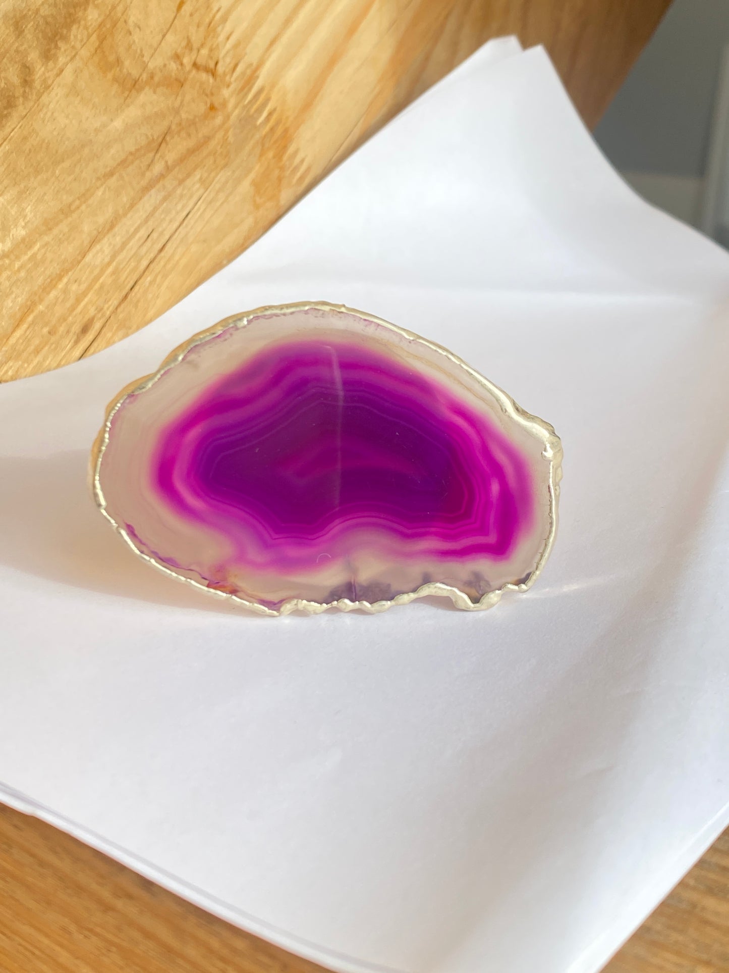 Phone grips agate, plated