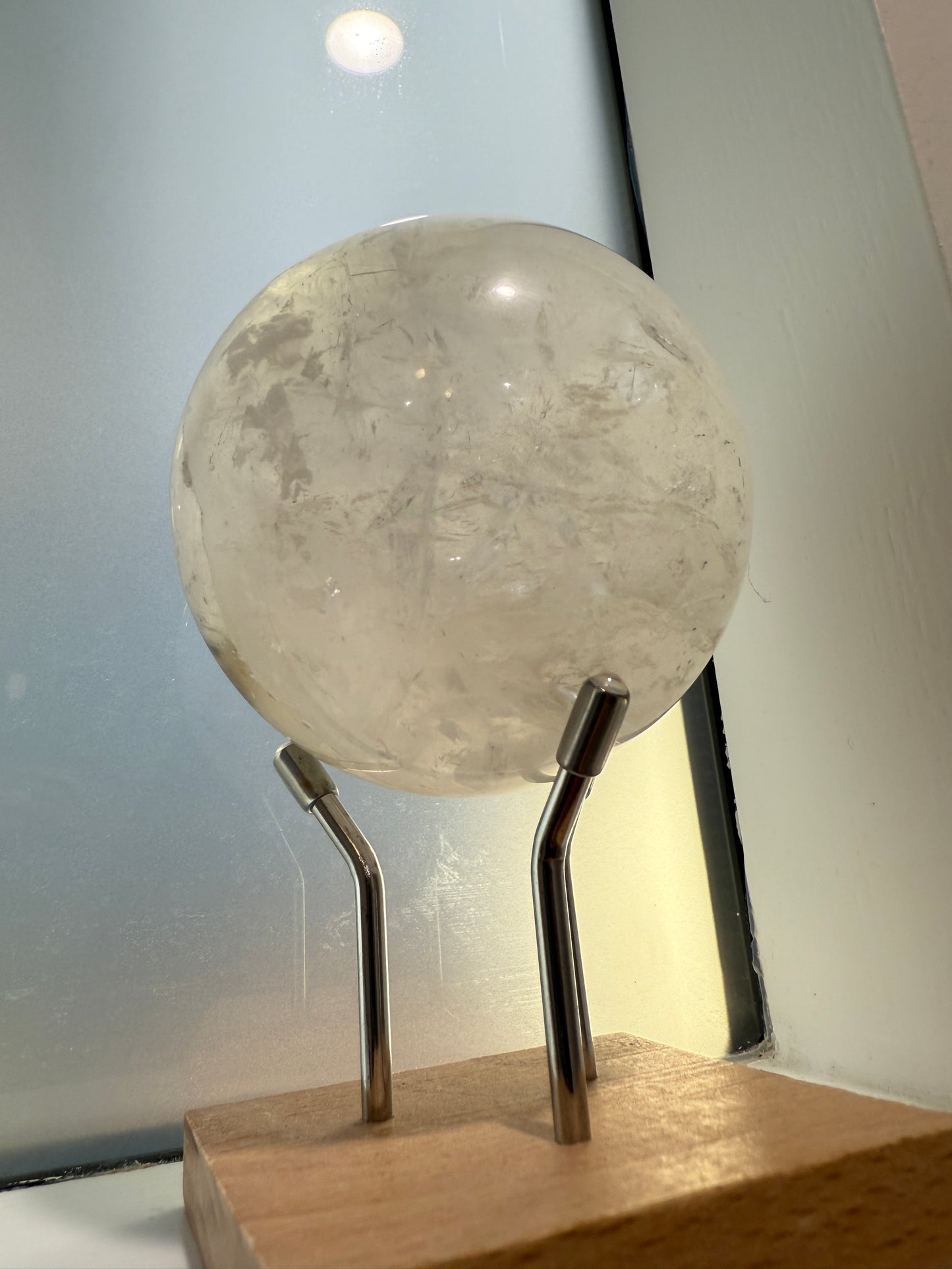 Clear Quartz sphere 850grams