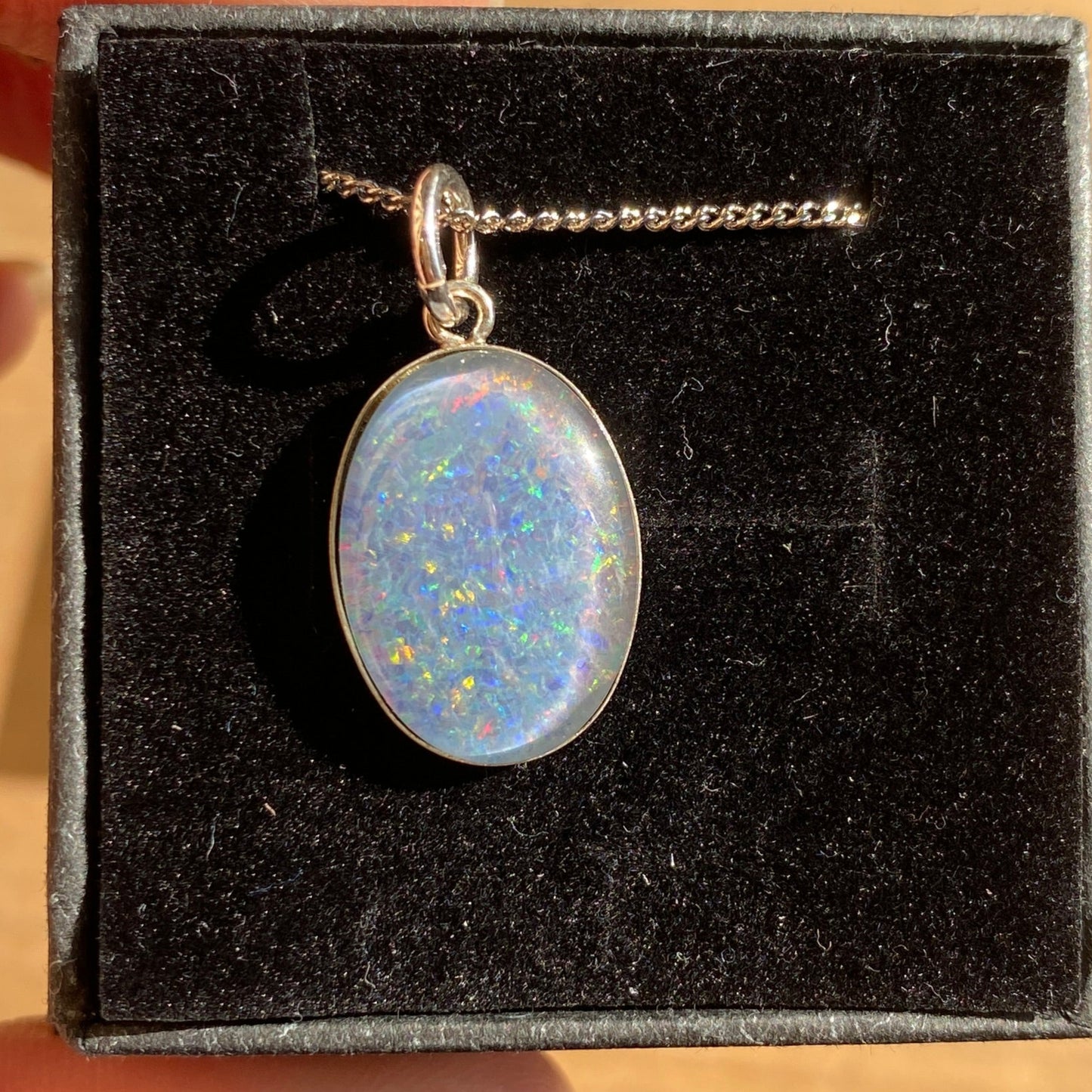 4 x Australian Opal 18x 13mm pendants