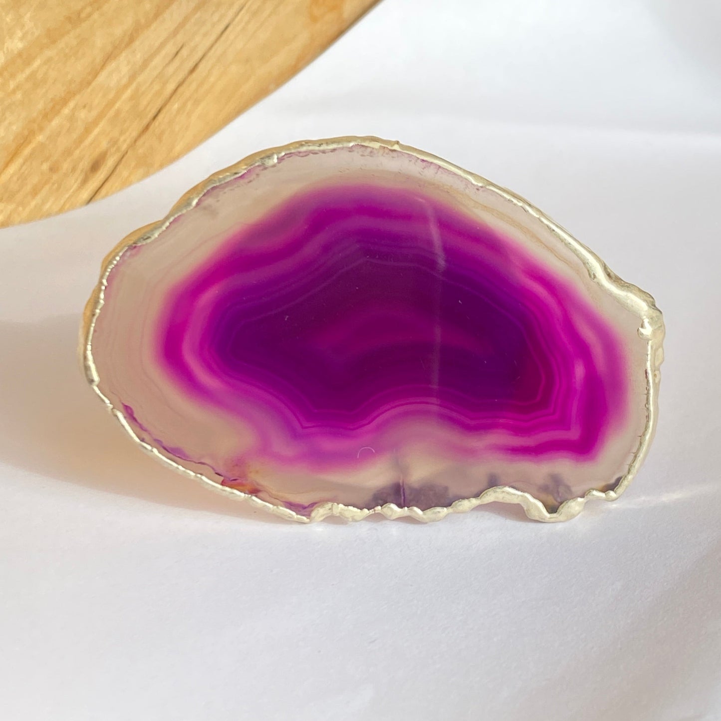 Phone grips agate, plated