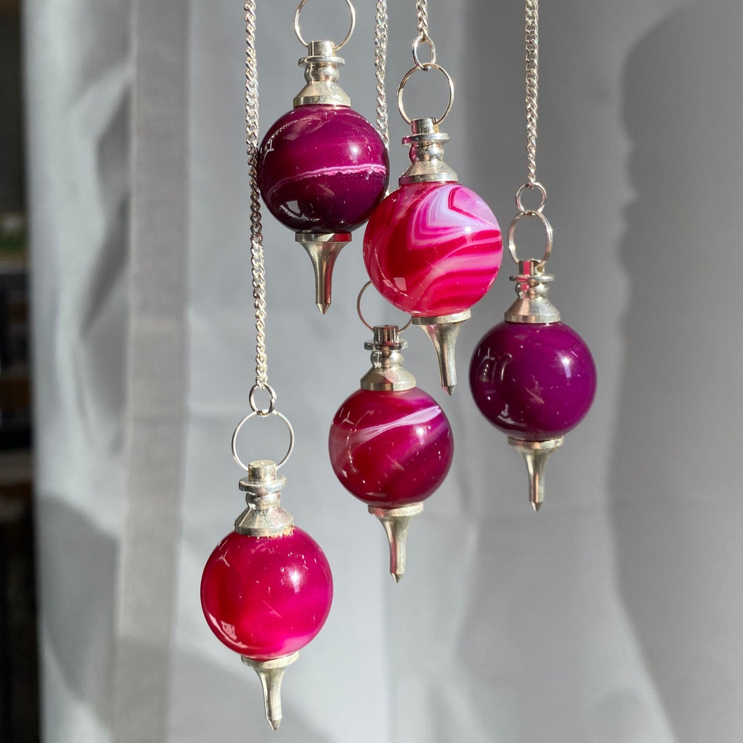 Pink Agate pendulum