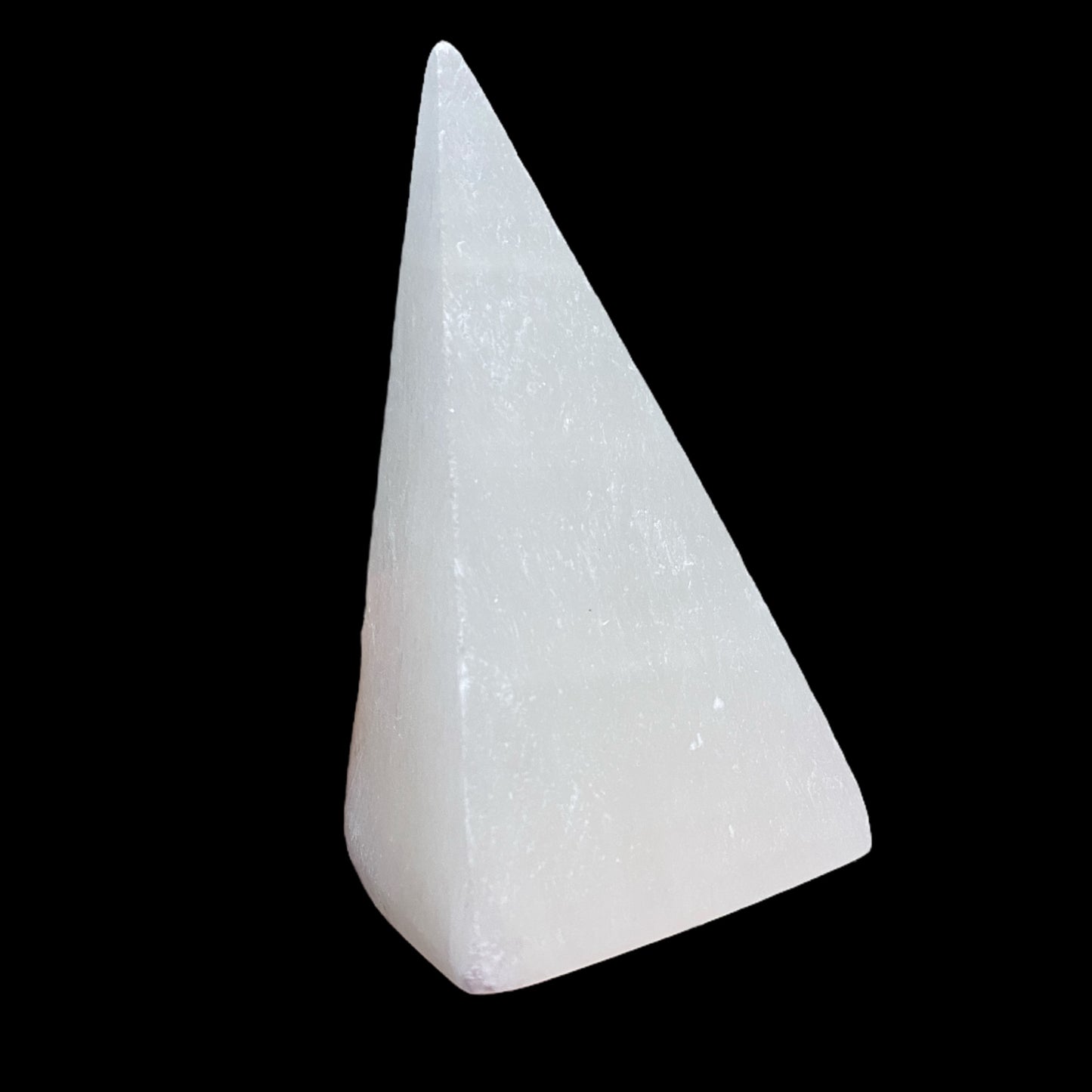 10cm pyramid set of 3 selenite