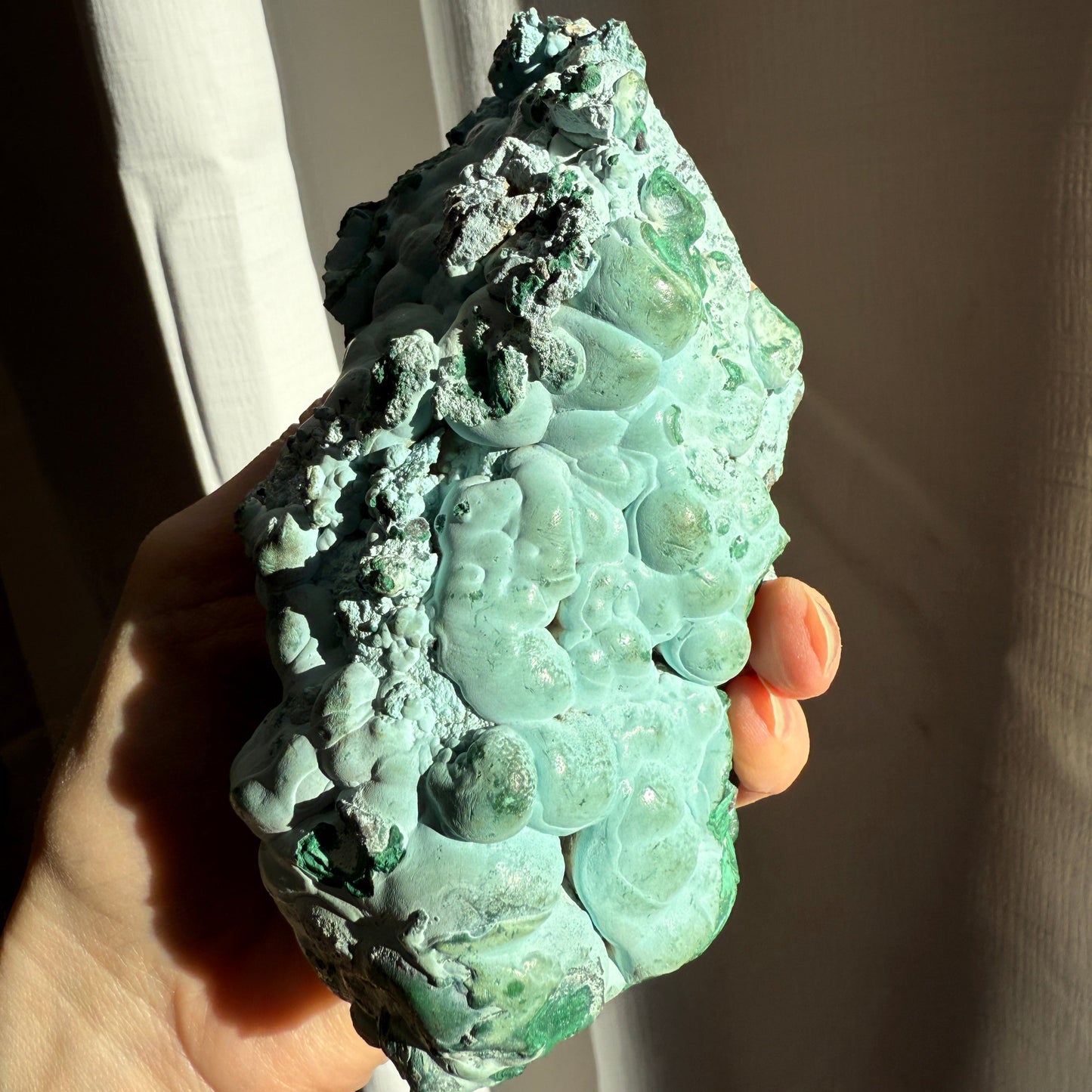 Chrysocolla and malachite