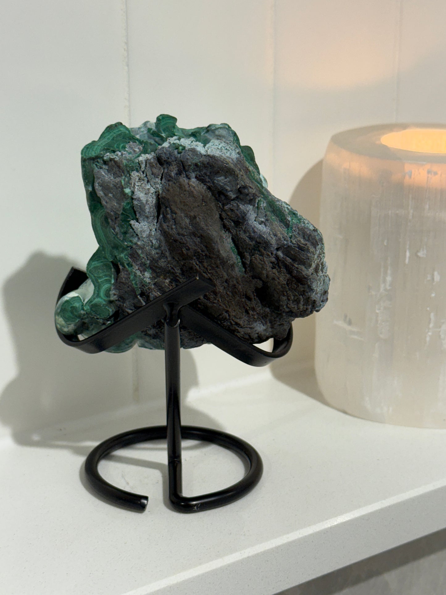 Chrysocolla and malachite specimen