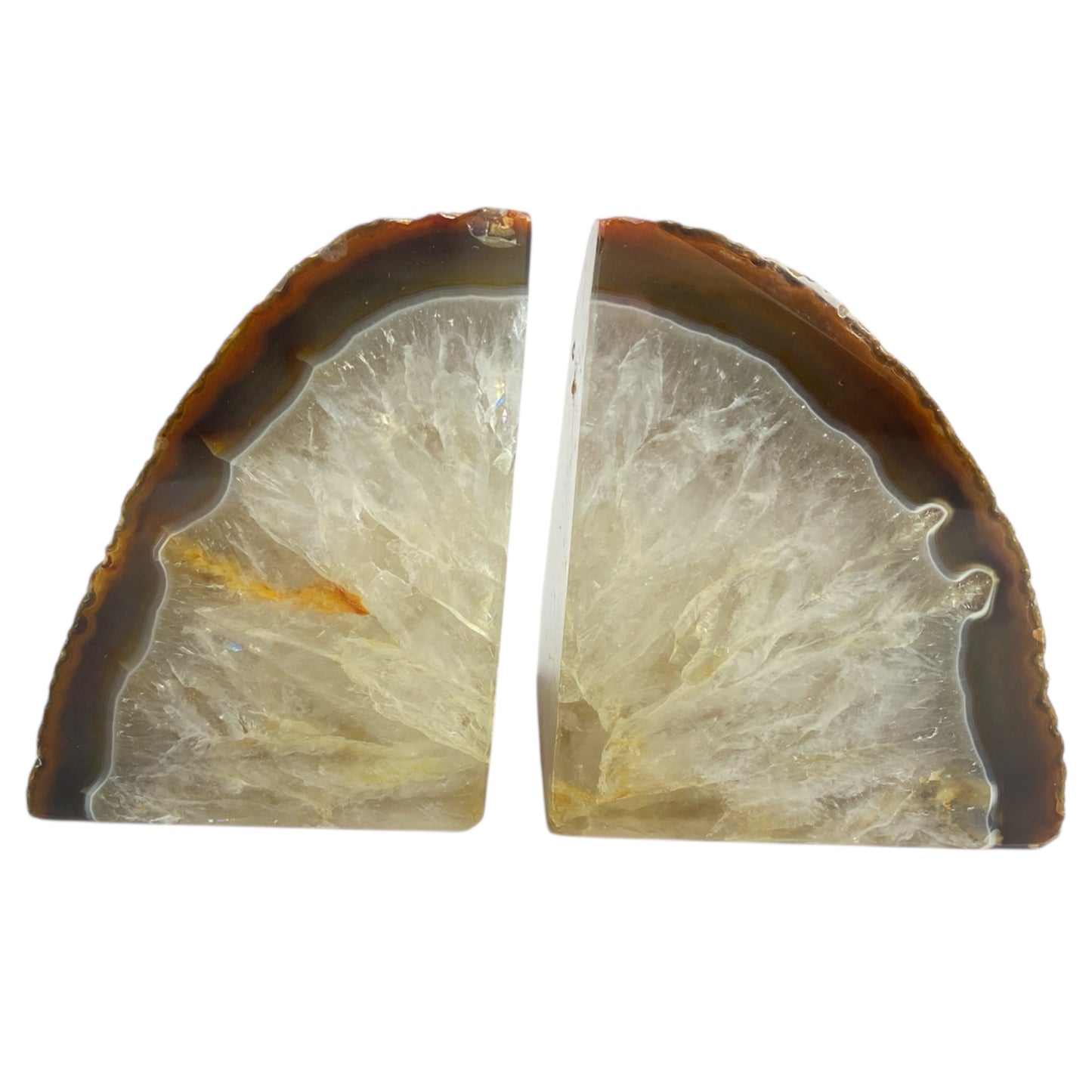 Tan Agate book ends