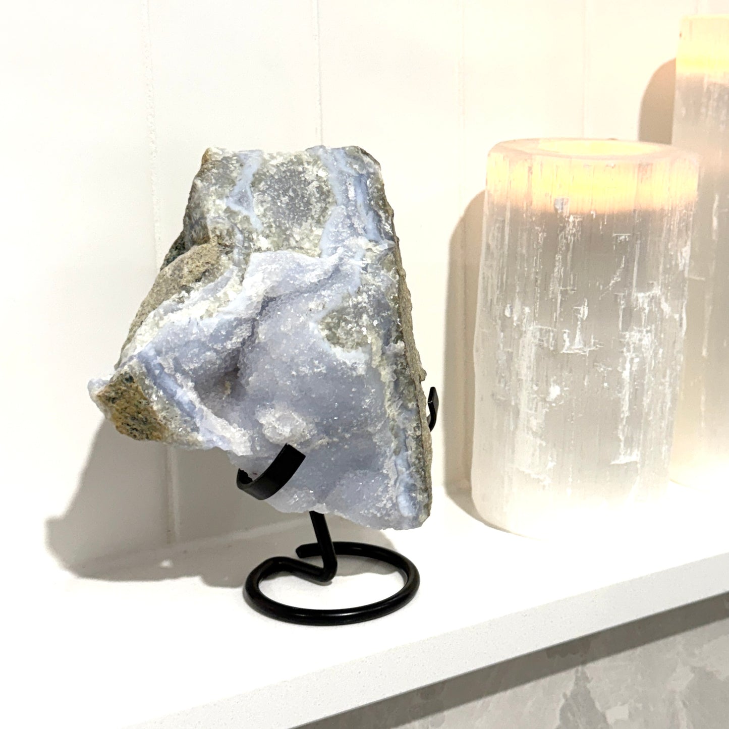 Blue lace agate druzy 1 kilo