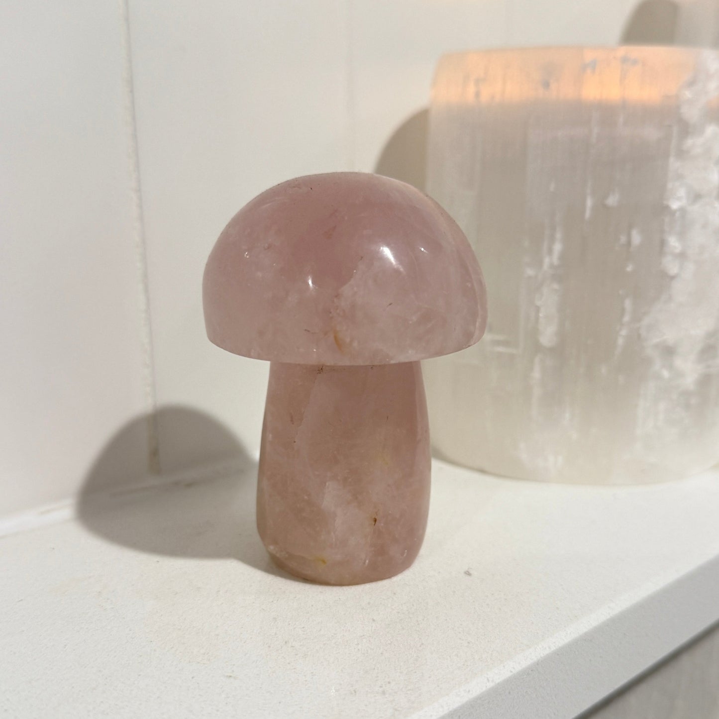 Rose Quartz Mushroom 75mm