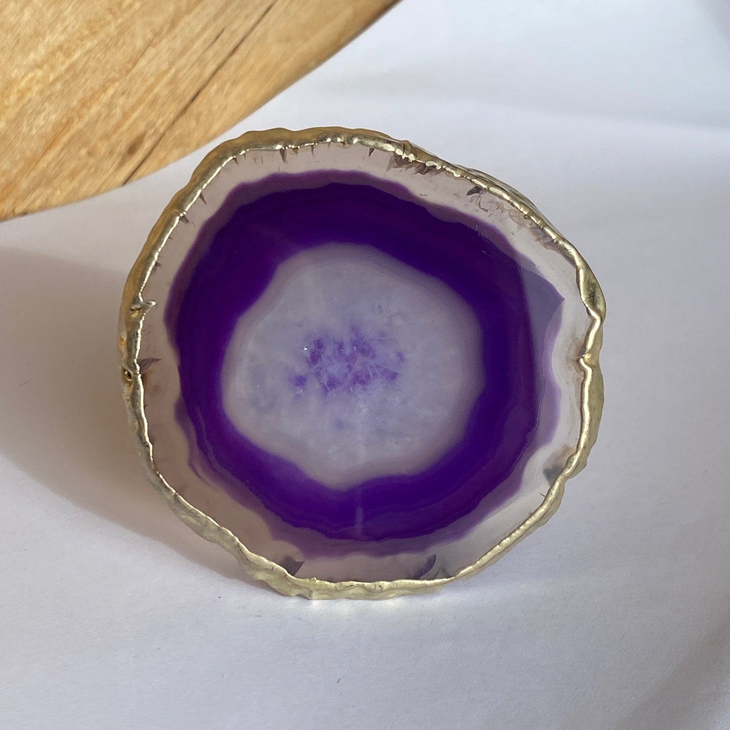 Phone grips agate, plated