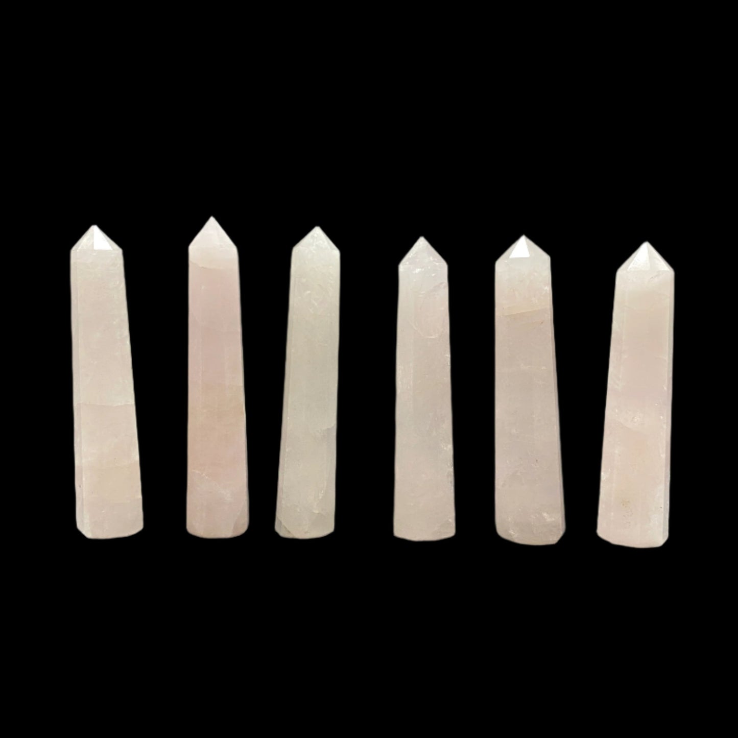 Rose quartz tower x6