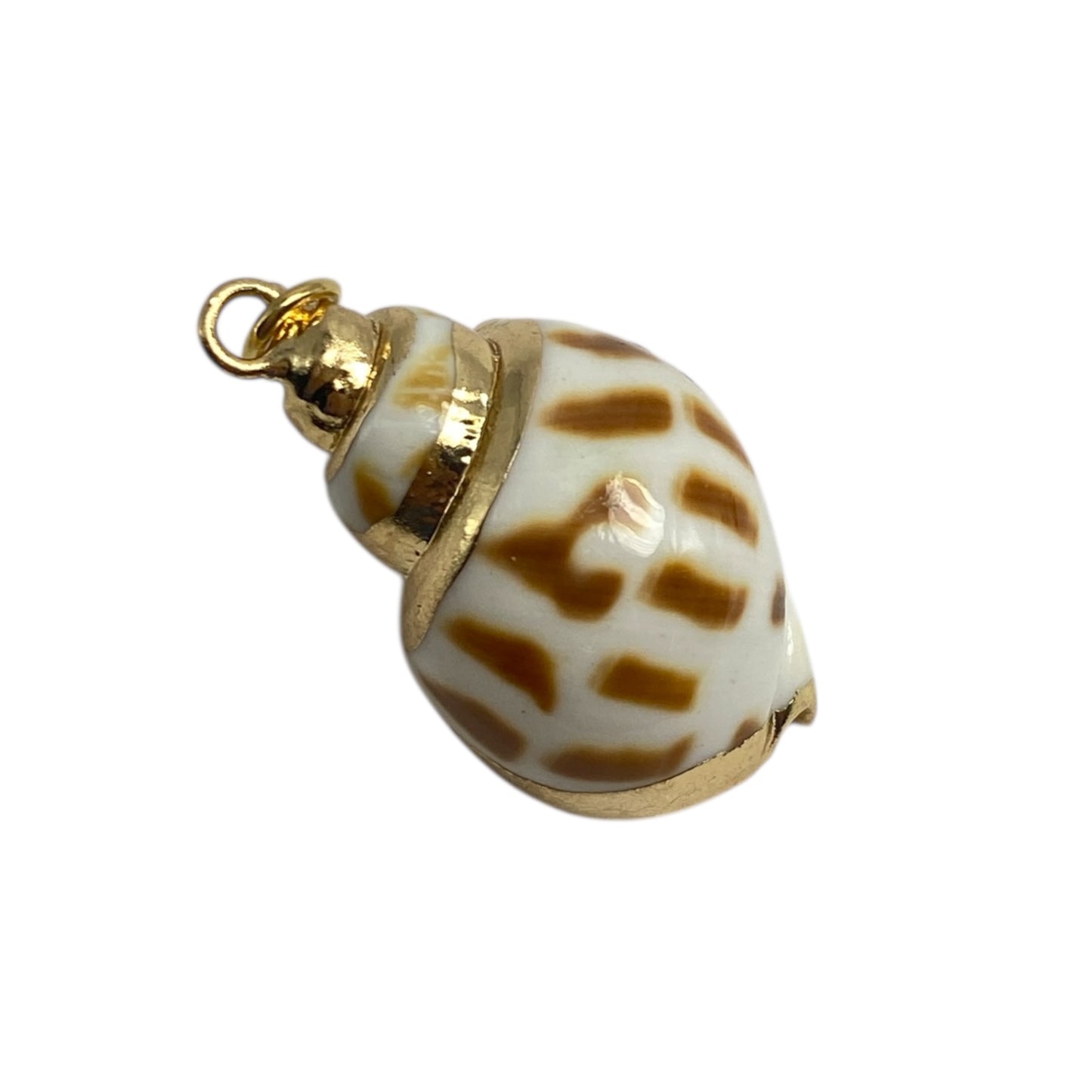 Gold plated shell pendant