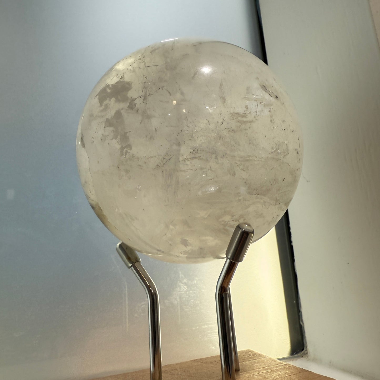 Clear Quartz sphere 850grams